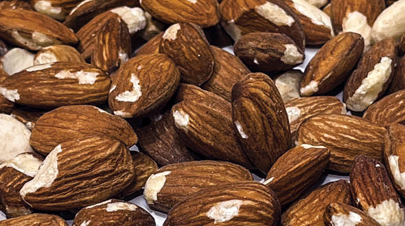 Almonds for human consumption