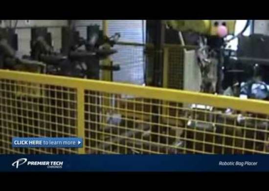 Robotic bag handling system splash image Robotic Bag Placer video screenshot