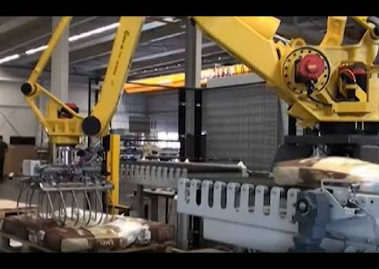 RPL Series video-5_splashimage Robotic palletizer RPL Series Gripper handling paper bags